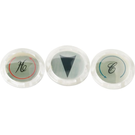 Home Impressions Acrylic Faucet Index Replacement Handle Button A663008CP-JPF1